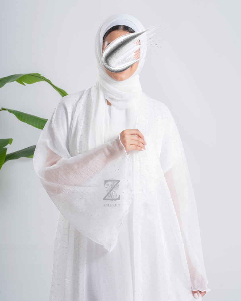 White Dew Abaya