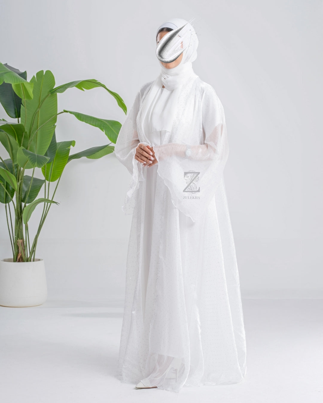 White Dew Abaya