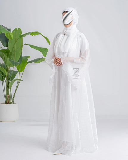 White Dew Abaya