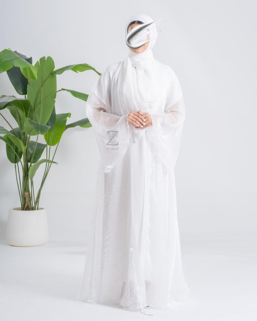 White Dew Abaya