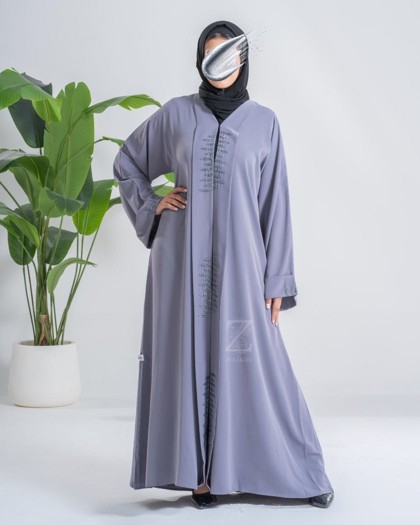 Slate Panel Abaya