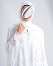 White Bloom Kaftan Abaya