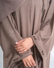 Mocha Linear Abaya
