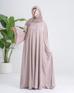 Mauve Taupe Flow Abaya
