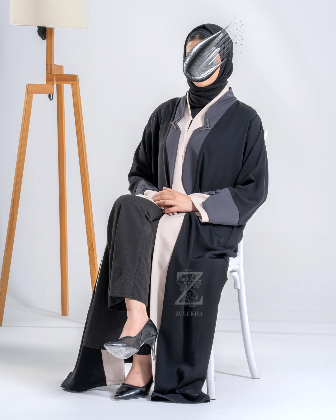 Monochrome Panel Coat