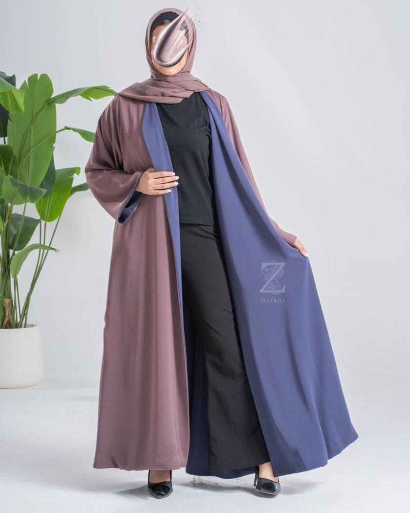 Mauve & LV Reversible Shrug