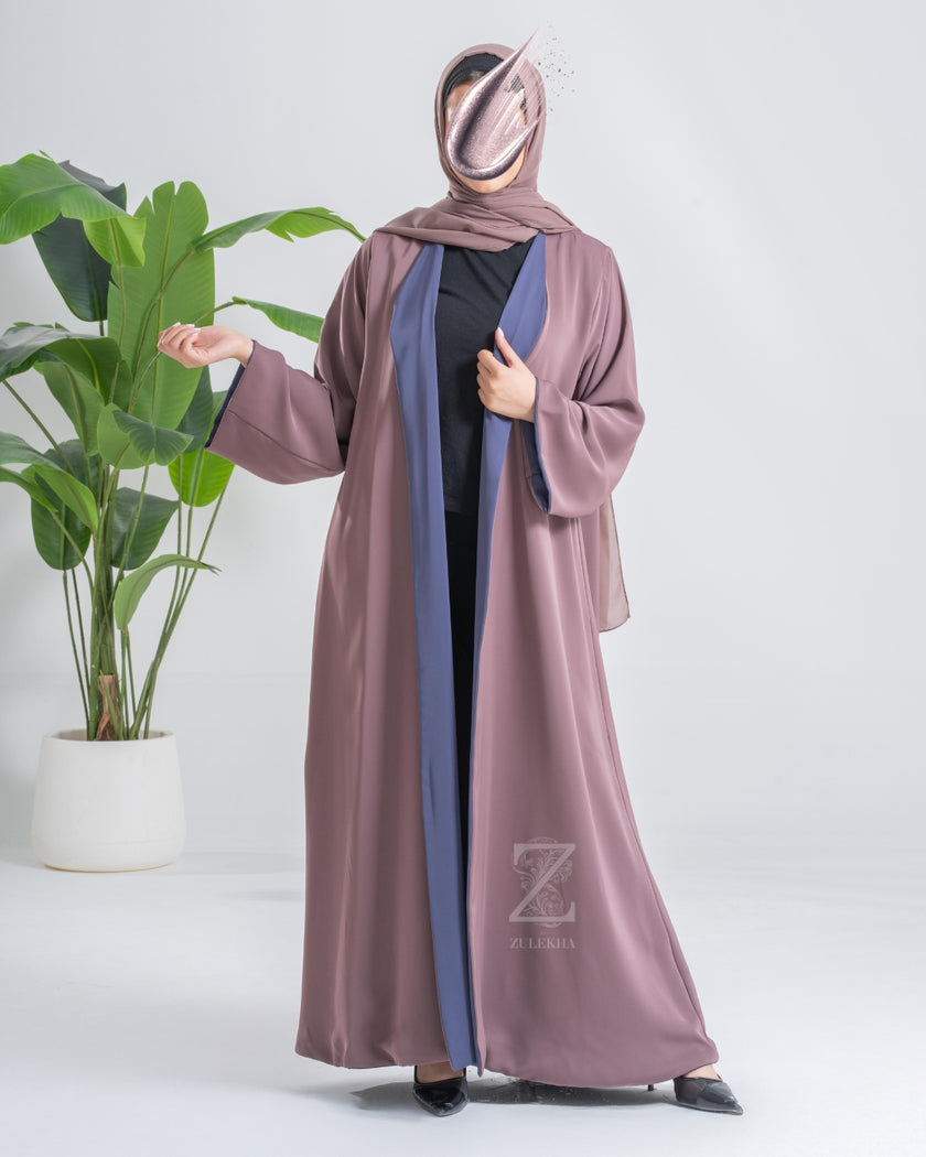 Mauve & LV Reversible Shrug