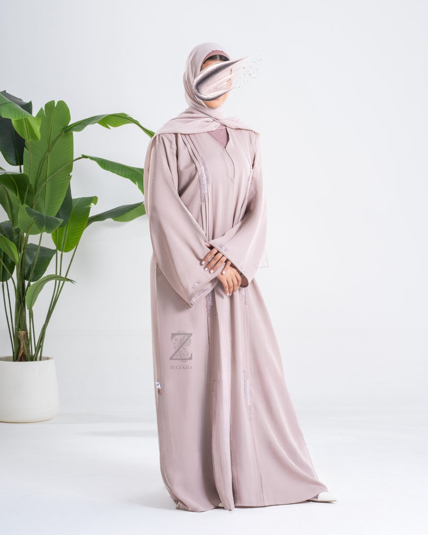 Blush Linear Abaya